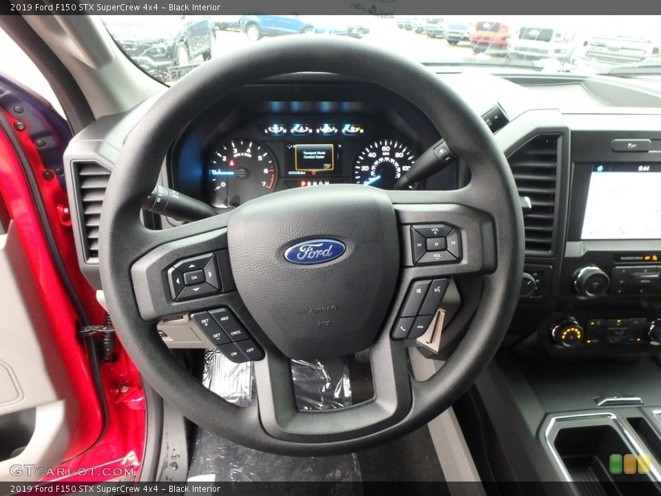 Black Interior Steering Wheel for the 2019 Ford F150 STX SuperCrew 4x4 #130520102