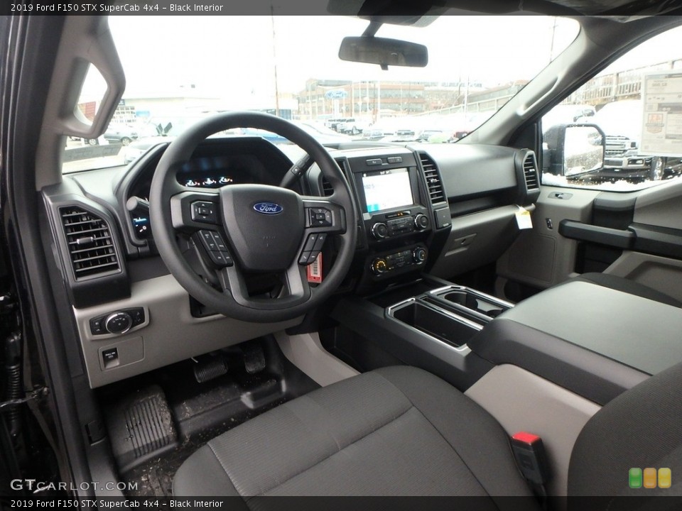 Black Interior Photo for the 2019 Ford F150 STX SuperCab 4x4 #130520267