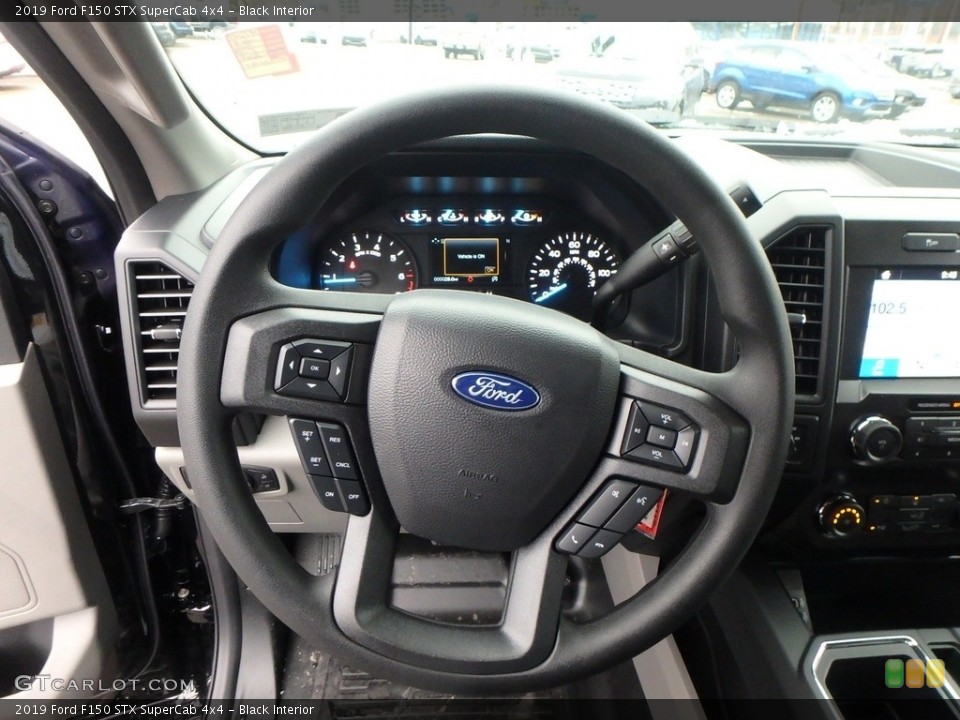 Black Interior Steering Wheel for the 2019 Ford F150 STX SuperCab 4x4 #130520300