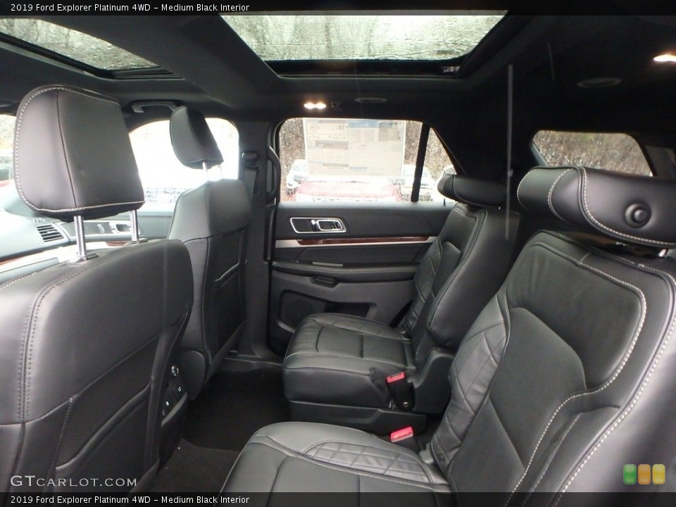 Medium Black Interior Rear Seat for the 2019 Ford Explorer Platinum 4WD #130524283