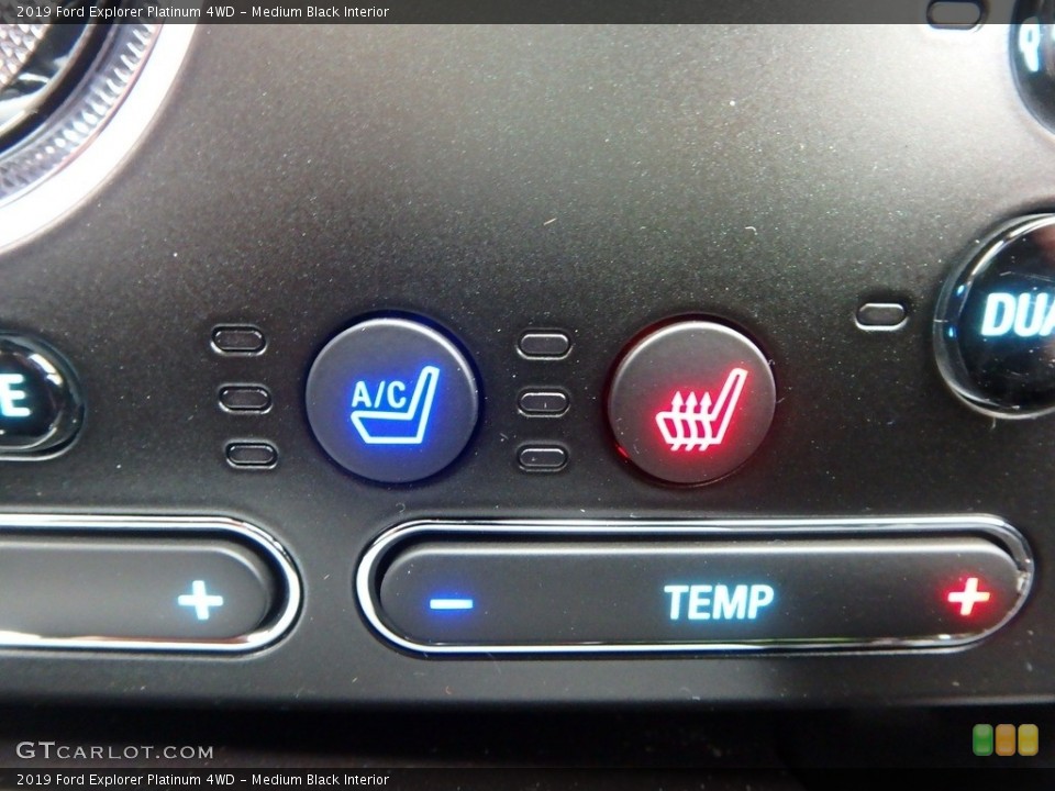 Medium Black Interior Controls for the 2019 Ford Explorer Platinum 4WD #130524496
