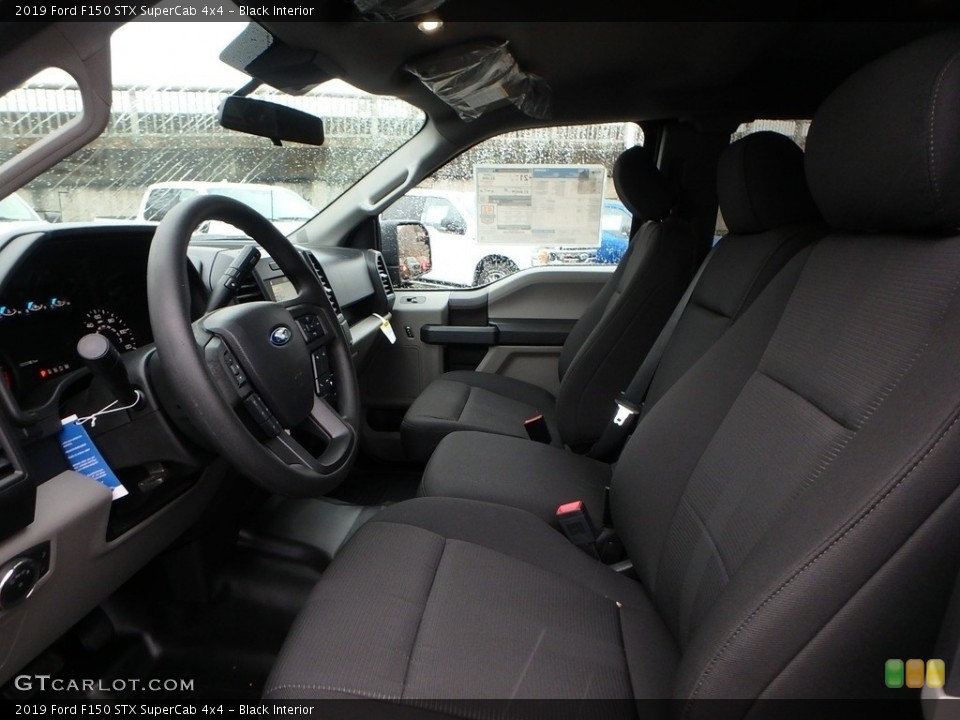 Black Interior Front Seat for the 2019 Ford F150 STX SuperCab 4x4 #130525369