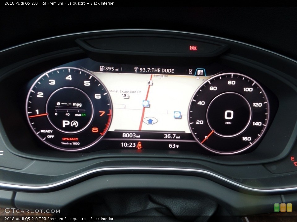 Black Interior Gauges for the 2018 Audi Q5 2.0 TFSI Premium Plus quattro #130525900