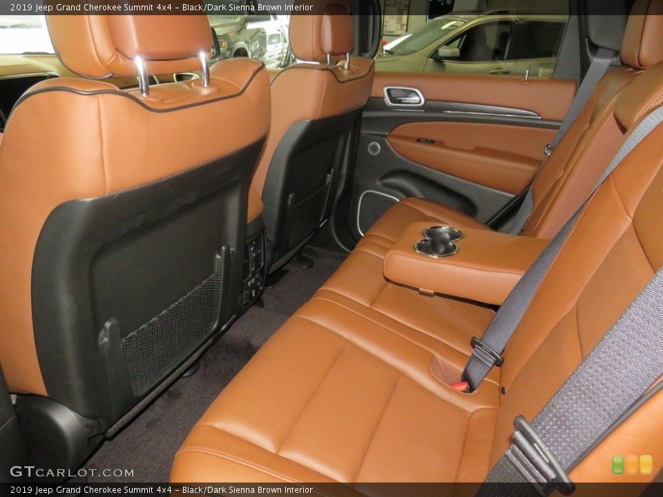 Black/Dark Sienna Brown Interior Rear Seat for the 2019 Jeep Grand Cherokee Summit 4x4 #130530196