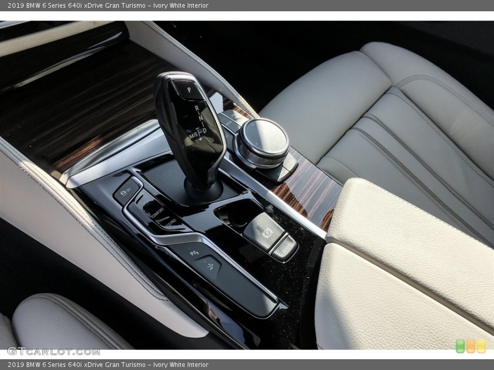 Ivory White Interior Transmission for the 2019 BMW 6 Series 640i xDrive Gran Turismo #130531339