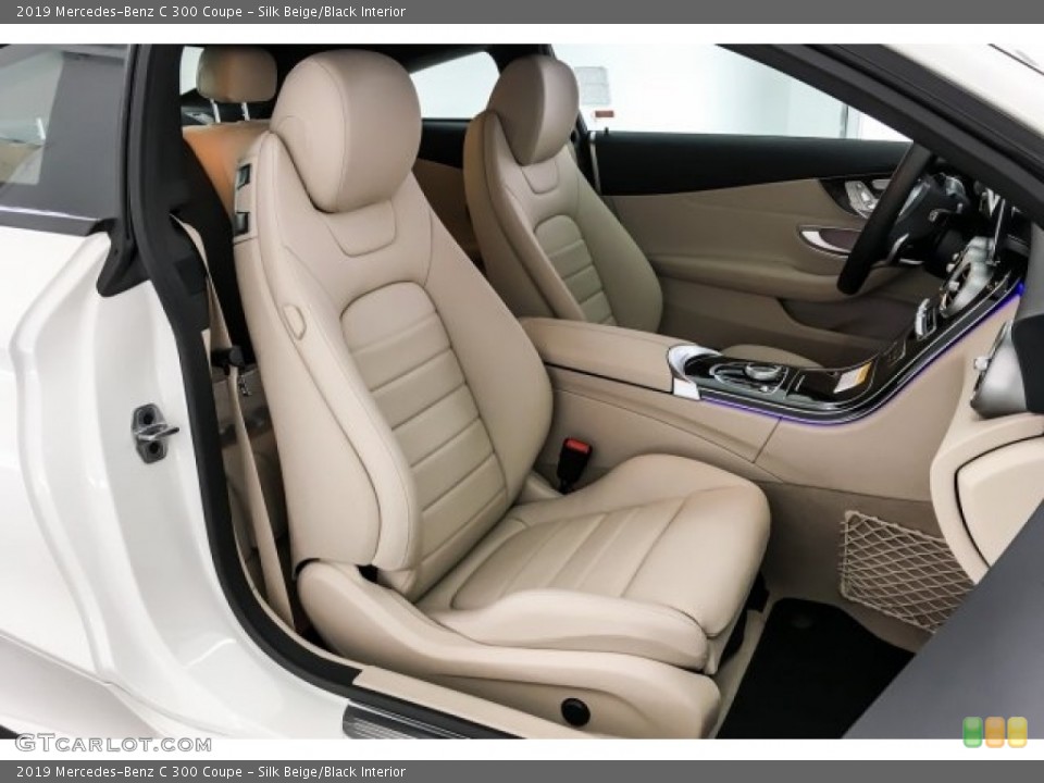 Silk Beige/Black Interior Photo for the 2019 Mercedes-Benz C 300 Coupe #130531780
