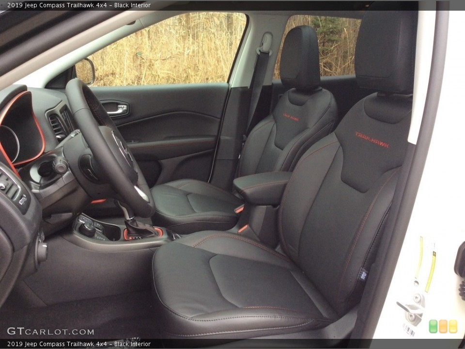 Black Interior Front Seat for the 2019 Jeep Compass Trailhawk 4x4 #130533437