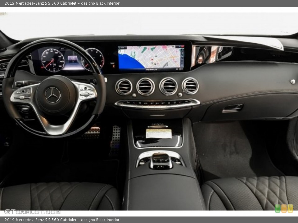 designo Black Interior Dashboard for the 2019 Mercedes-Benz S S 560 Cabriolet #130533442