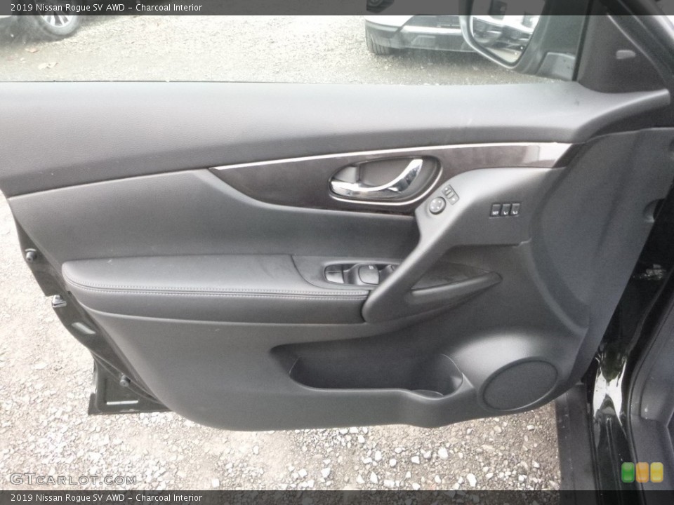 Charcoal Interior Door Panel for the 2019 Nissan Rogue SV AWD #130534249
