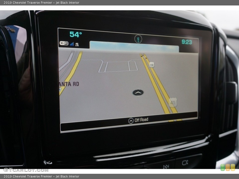 Jet Black Interior Navigation for the 2019 Chevrolet Traverse Premier #130534306