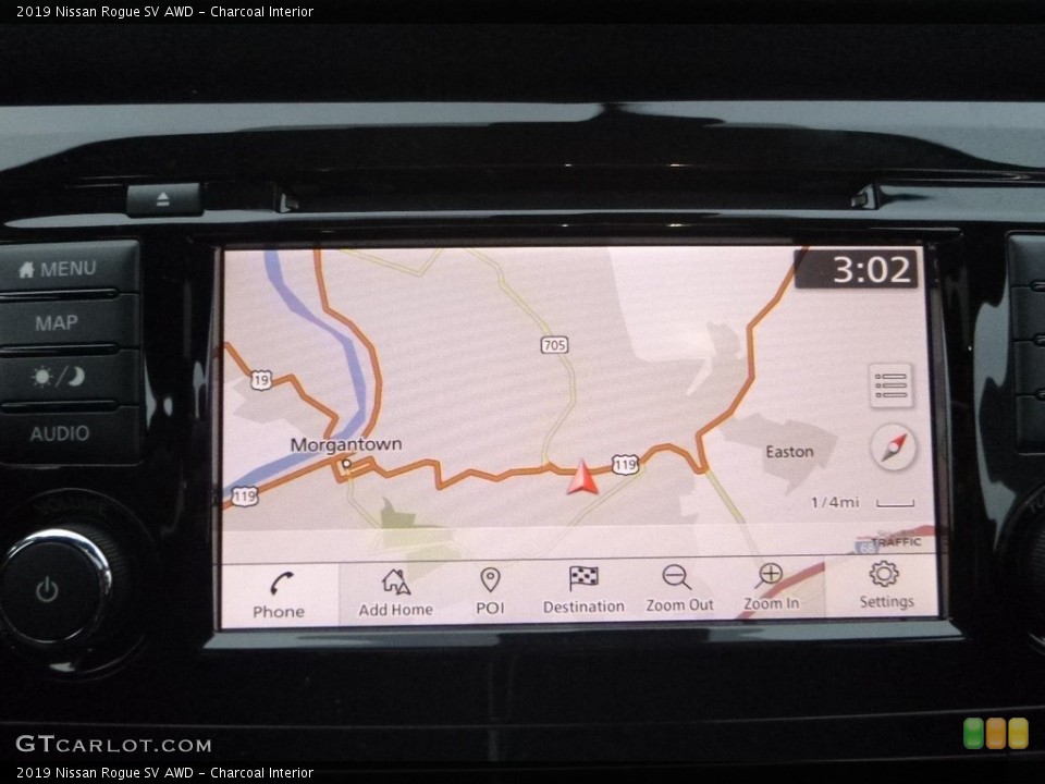 Charcoal Interior Navigation for the 2019 Nissan Rogue SV AWD #130534320