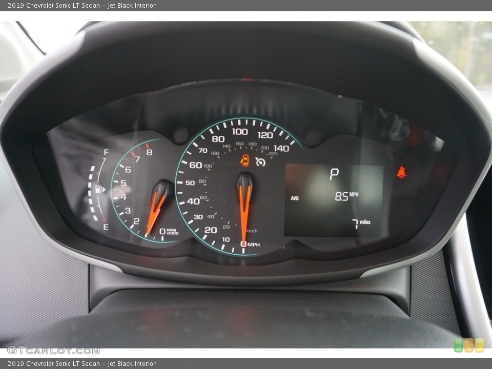 Jet Black Interior Gauges for the 2019 Chevrolet Sonic LT Sedan #130535046