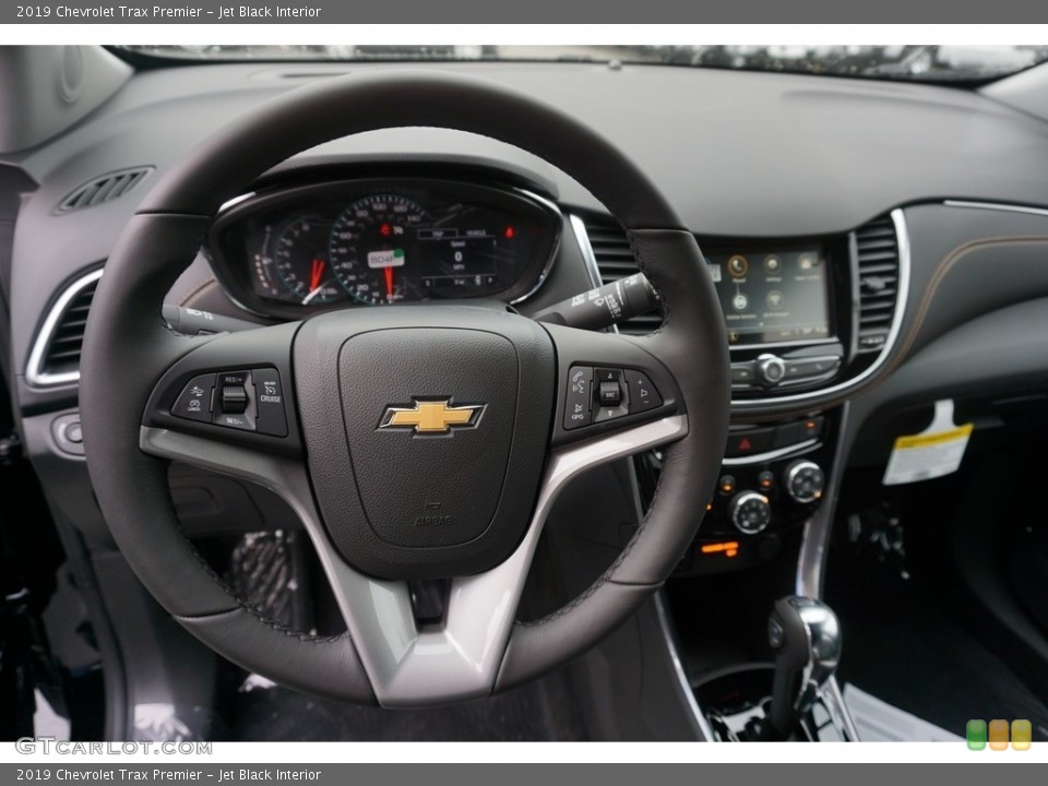 Jet Black Interior Dashboard for the 2019 Chevrolet Trax Premier #130535377