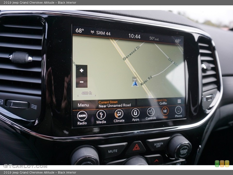 Black Interior Navigation for the 2019 Jeep Grand Cherokee Altitude #130536022