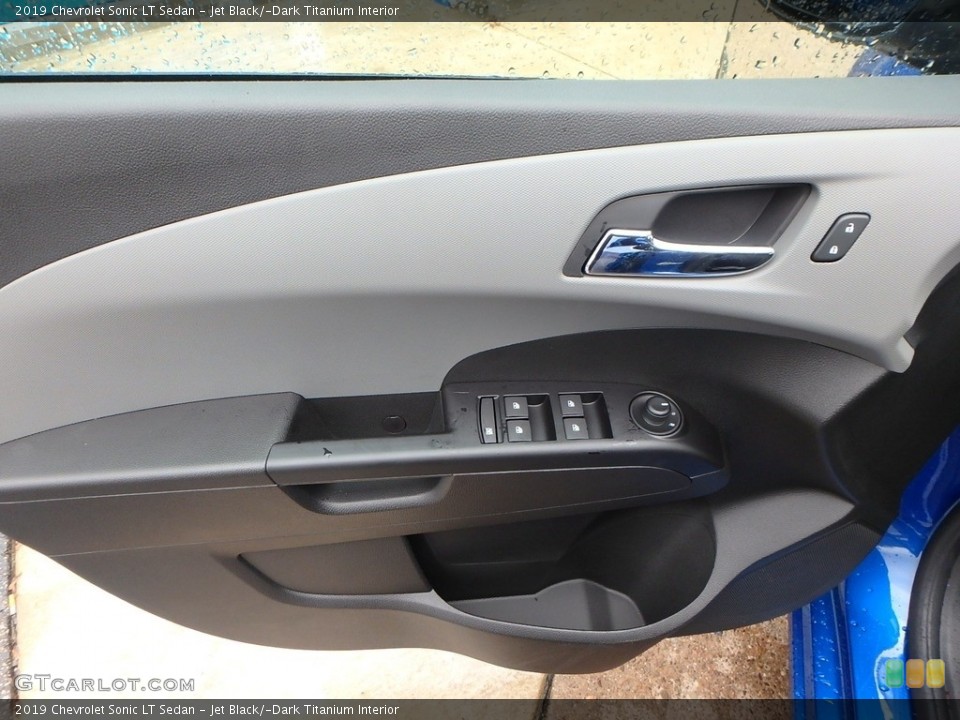 Jet Black/­Dark Titanium Interior Door Panel for the 2019 Chevrolet Sonic LT Sedan #130538272