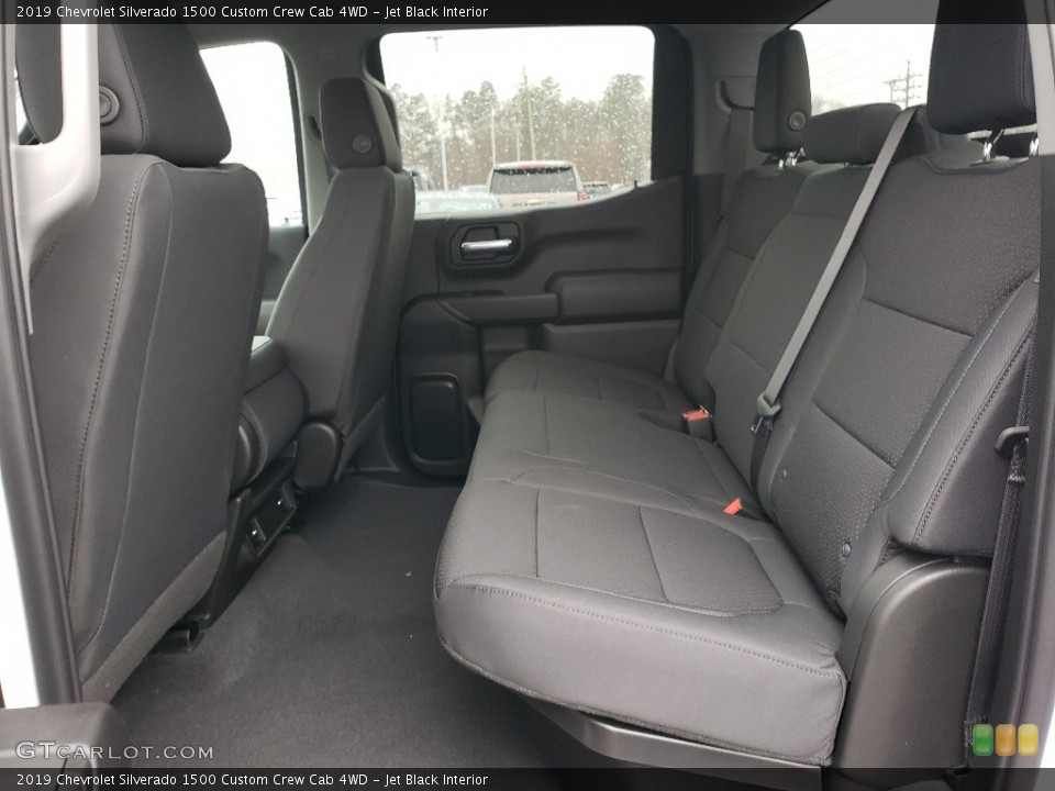 Jet Black Interior Rear Seat for the 2019 Chevrolet Silverado 1500 Custom Crew Cab 4WD #130538785