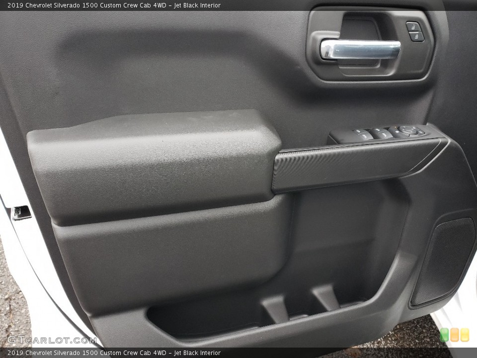 Jet Black Interior Door Panel for the 2019 Chevrolet Silverado 1500 Custom Crew Cab 4WD #130538845