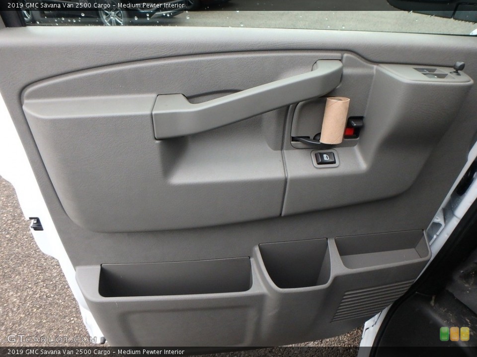 Medium Pewter Interior Door Panel for the 2019 GMC Savana Van 2500 Cargo #130542859