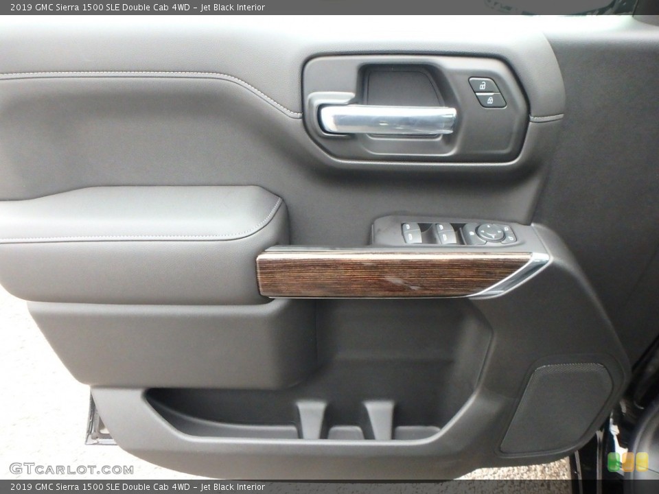 Jet Black Interior Door Panel for the 2019 GMC Sierra 1500 SLE Double Cab 4WD #130543048