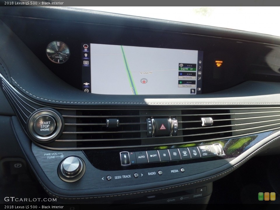 Black Interior Navigation for the 2018 Lexus LS 500 #130546190