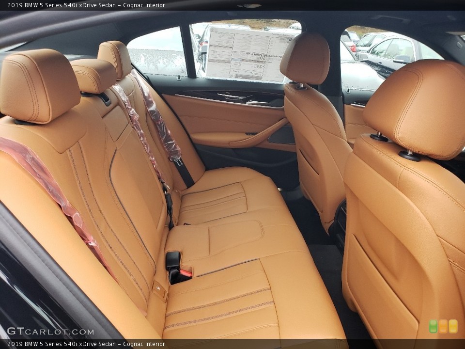 Cognac Interior Rear Seat for the 2019 BMW 5 Series 540i xDrive Sedan #130547576