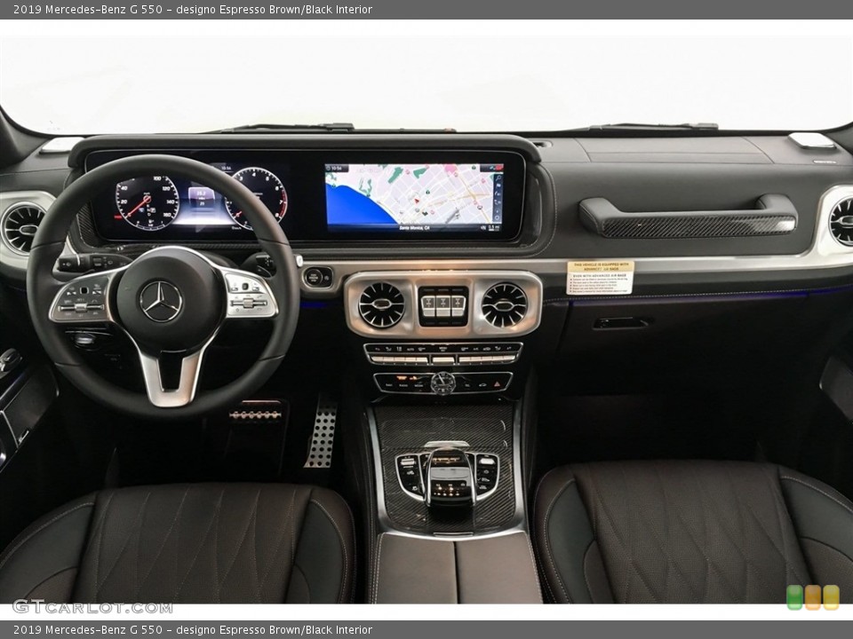 designo Espresso Brown/Black Interior Dashboard for the 2019 Mercedes-Benz G 550 #130547957