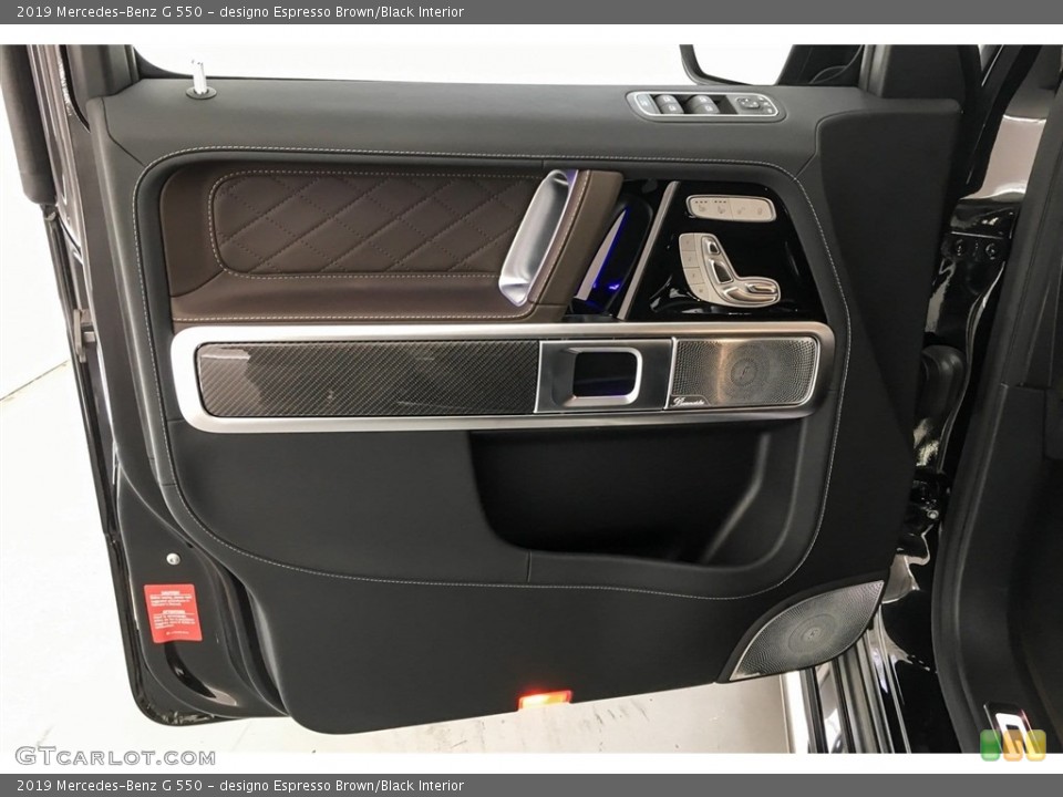 designo Espresso Brown/Black Interior Door Panel for the 2019 Mercedes-Benz G 550 #130548170