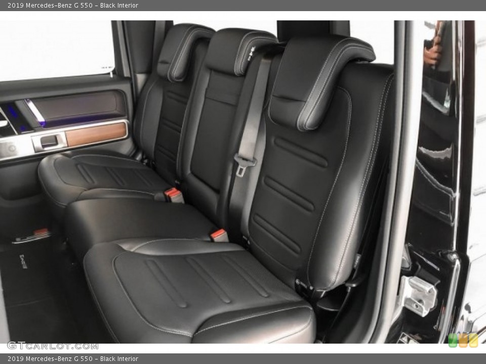 Black Interior Rear Seat for the 2019 Mercedes-Benz G 550 #130548710