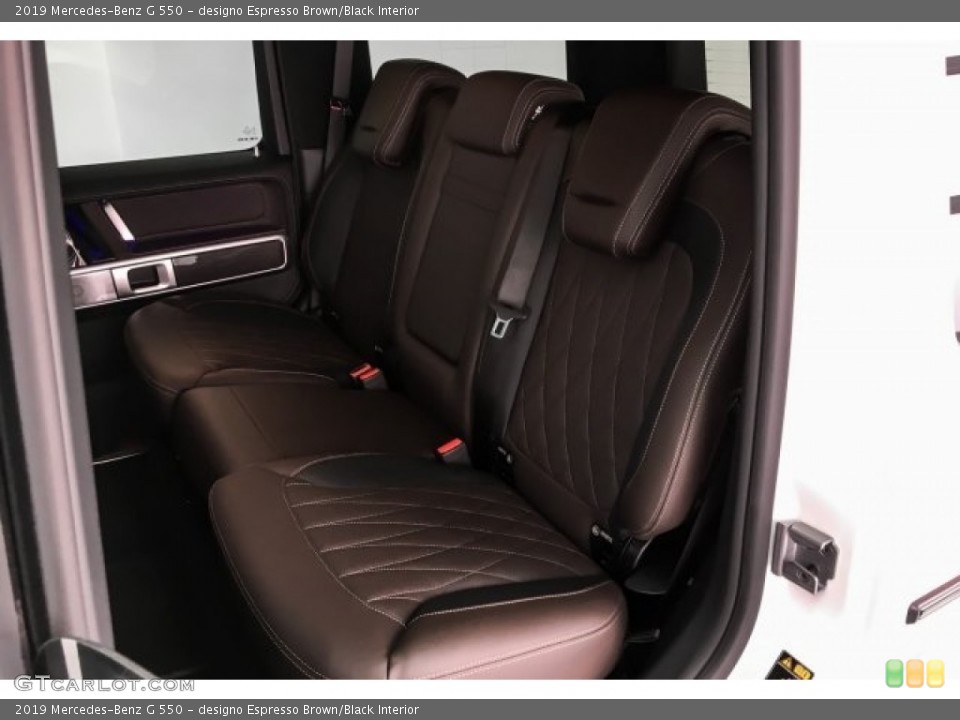 designo Espresso Brown/Black Interior Rear Seat for the 2019 Mercedes-Benz G 550 #130549367