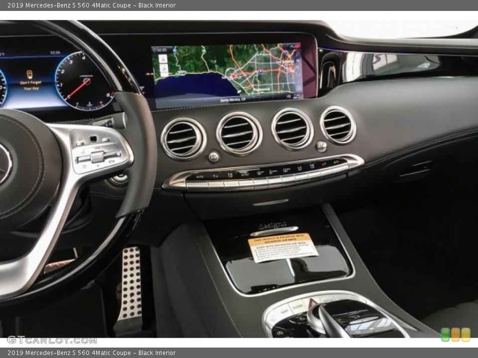 Black Interior Navigation for the 2019 Mercedes-Benz S 560 4Matic Coupe #130556585