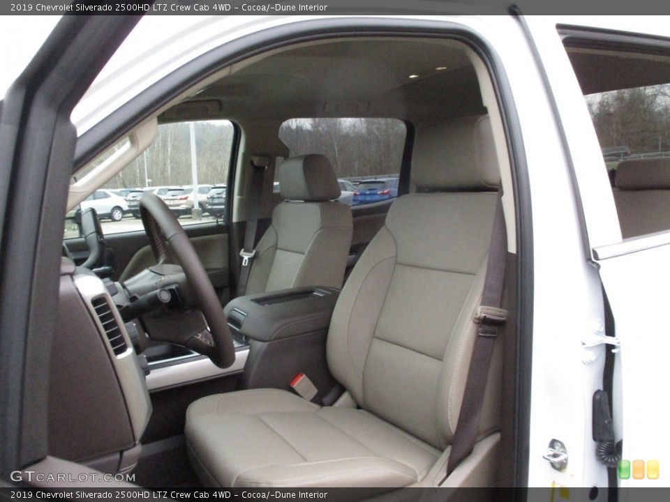 Cocoa/­Dune Interior Front Seat for the 2019 Chevrolet Silverado 2500HD LTZ Crew Cab 4WD #130558832