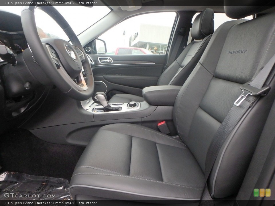 Black Interior Front Seat for the 2019 Jeep Grand Cherokee Summit 4x4 #130561946