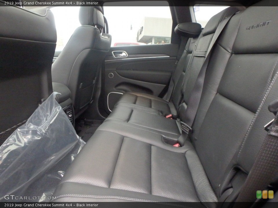 Black Interior Rear Seat for the 2019 Jeep Grand Cherokee Summit 4x4 #130561970