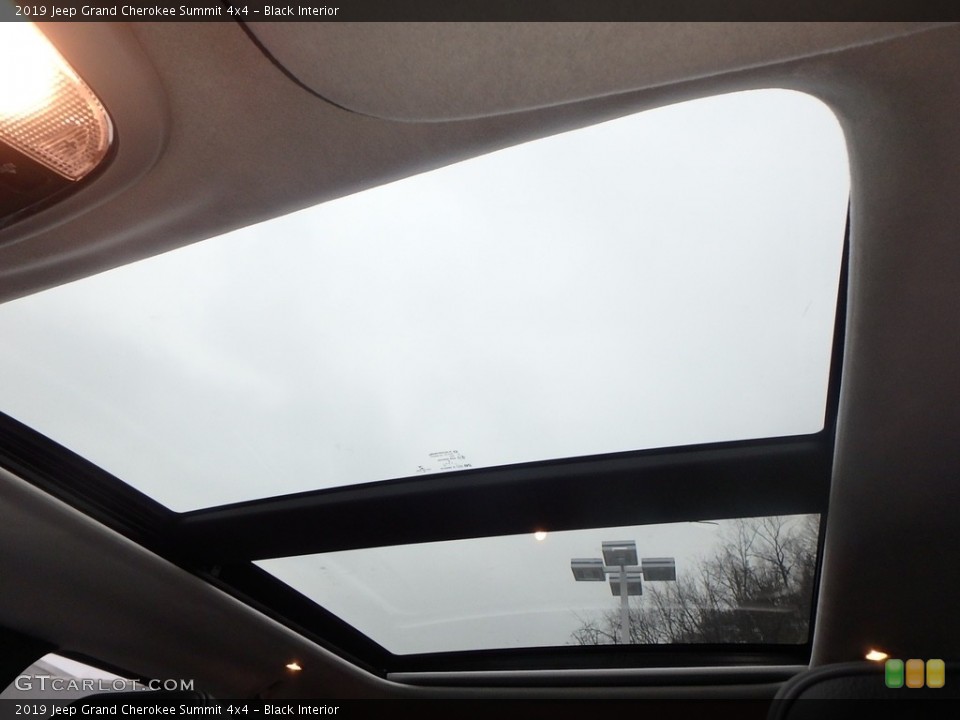 Black Interior Sunroof for the 2019 Jeep Grand Cherokee Summit 4x4 #130562108
