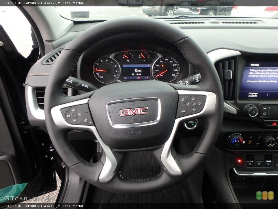 Jet Black Interior Steering Wheel for the 2019 GMC Terrain SLT AWD #130569885