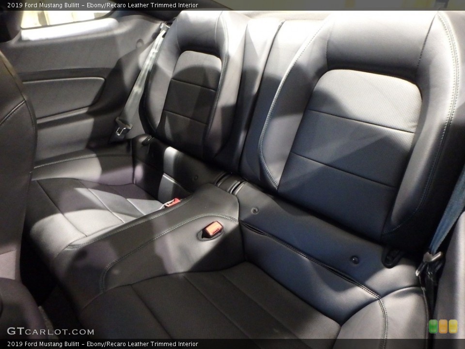 Ebony/Recaro Leather Trimmed Interior Rear Seat for the 2019 Ford Mustang Bullitt #130578744