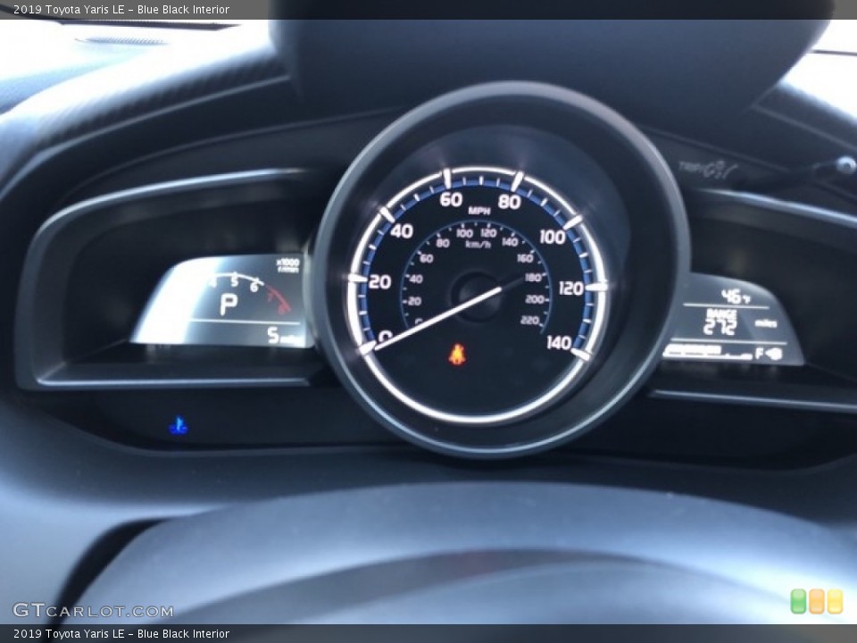 Blue Black Interior Gauges for the 2019 Toyota Yaris LE #130581460