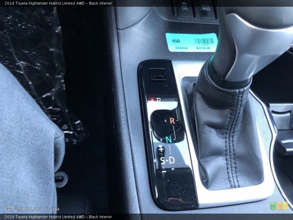 Black Interior Transmission for the 2019 Toyota Highlander Hybrid Limited AWD #130583265