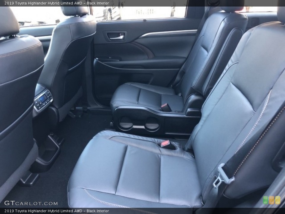 Black Interior Rear Seat for the 2019 Toyota Highlander Hybrid Limited AWD #130583295