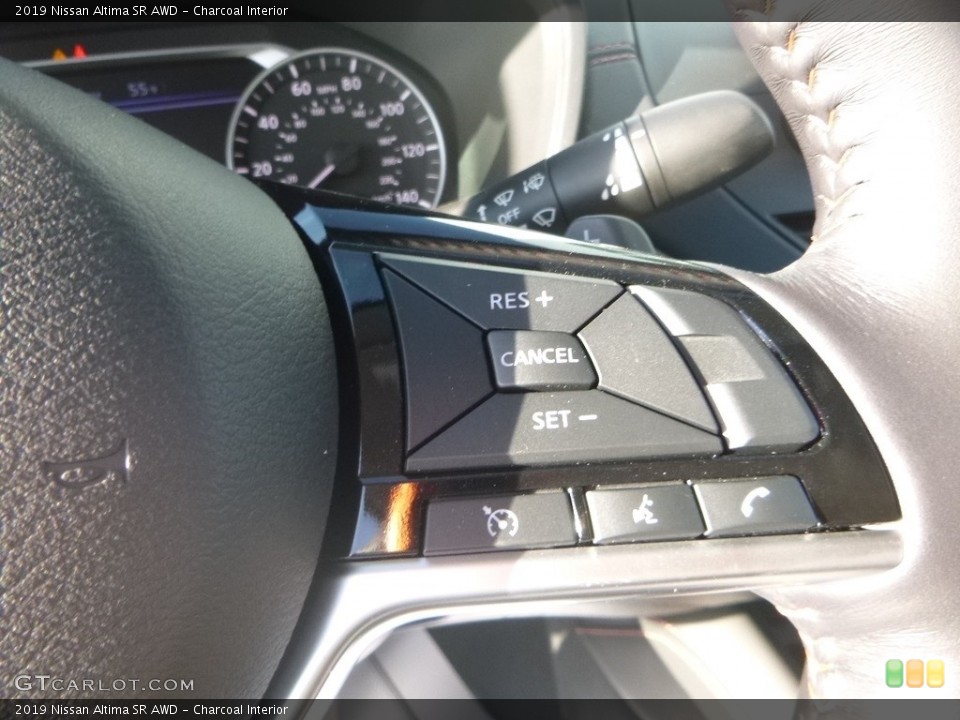 Charcoal Interior Steering Wheel for the 2019 Nissan Altima SR AWD #130583745