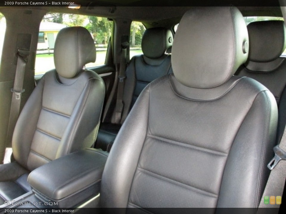 Black Interior Front Seat for the 2009 Porsche Cayenne S #130584012