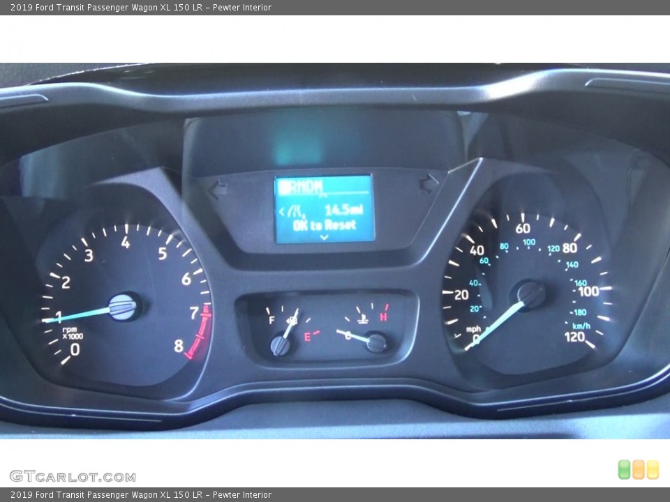 Pewter Interior Gauges for the 2019 Ford Transit Passenger Wagon XL 150 LR #130588388
