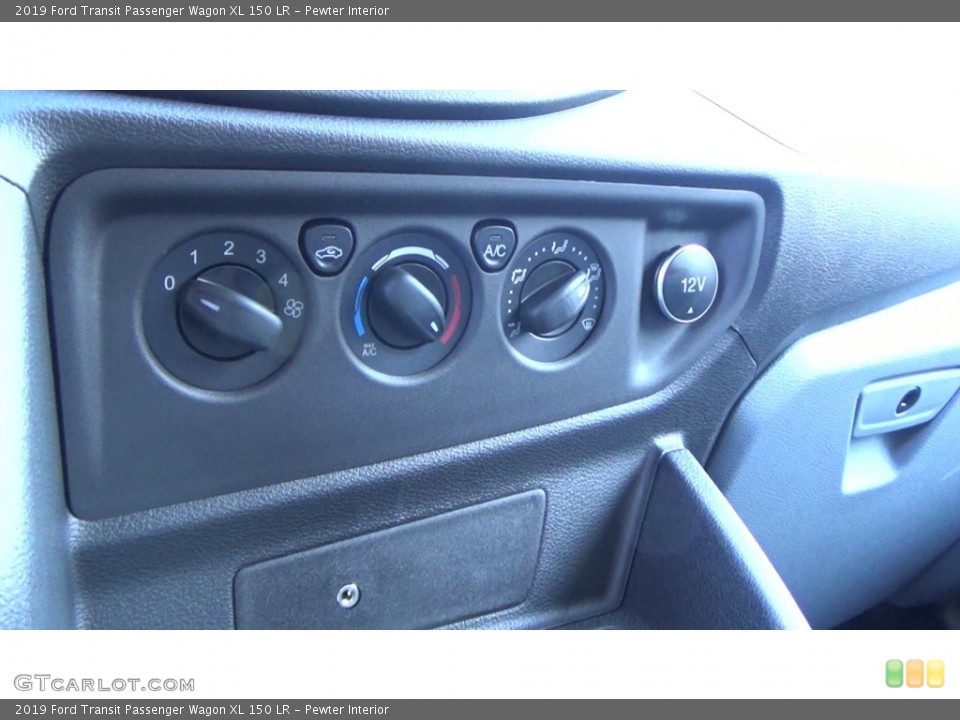 Pewter Interior Controls for the 2019 Ford Transit Passenger Wagon XL 150 LR #130588434