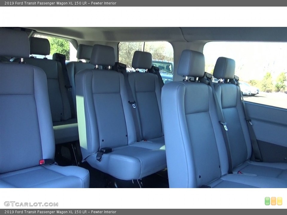 Pewter Interior Rear Seat for the 2019 Ford Transit Passenger Wagon XL 150 LR #130588539