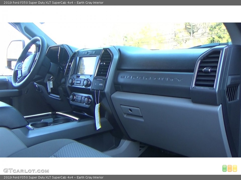 Earth Gray Interior Dashboard for the 2019 Ford F350 Super Duty XLT SuperCab 4x4 #130589232