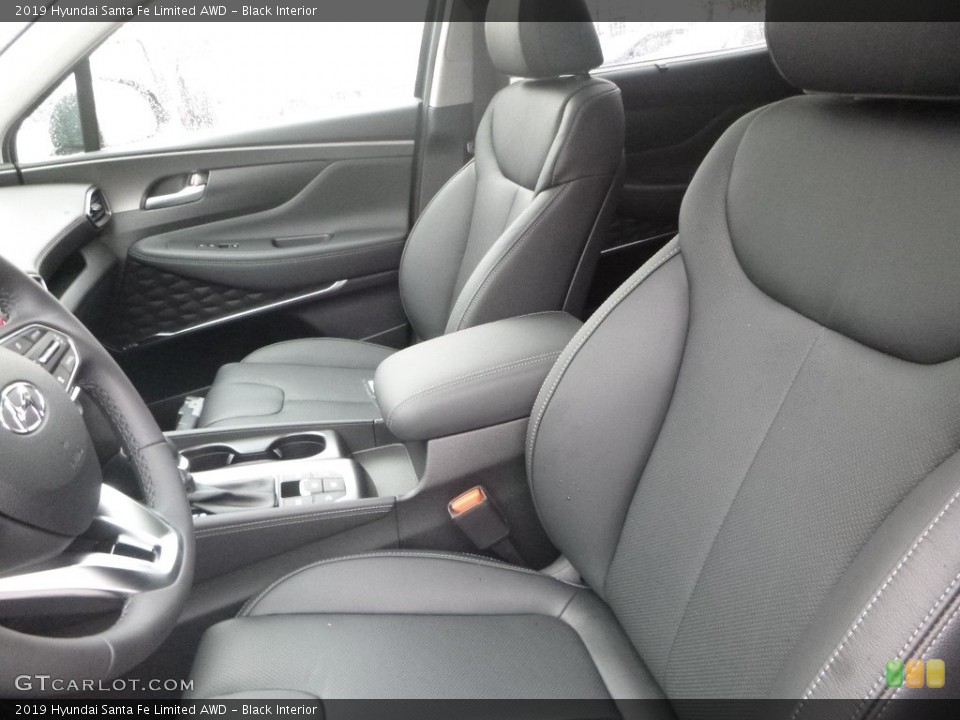 Black Interior Front Seat for the 2019 Hyundai Santa Fe Limited AWD #130591077