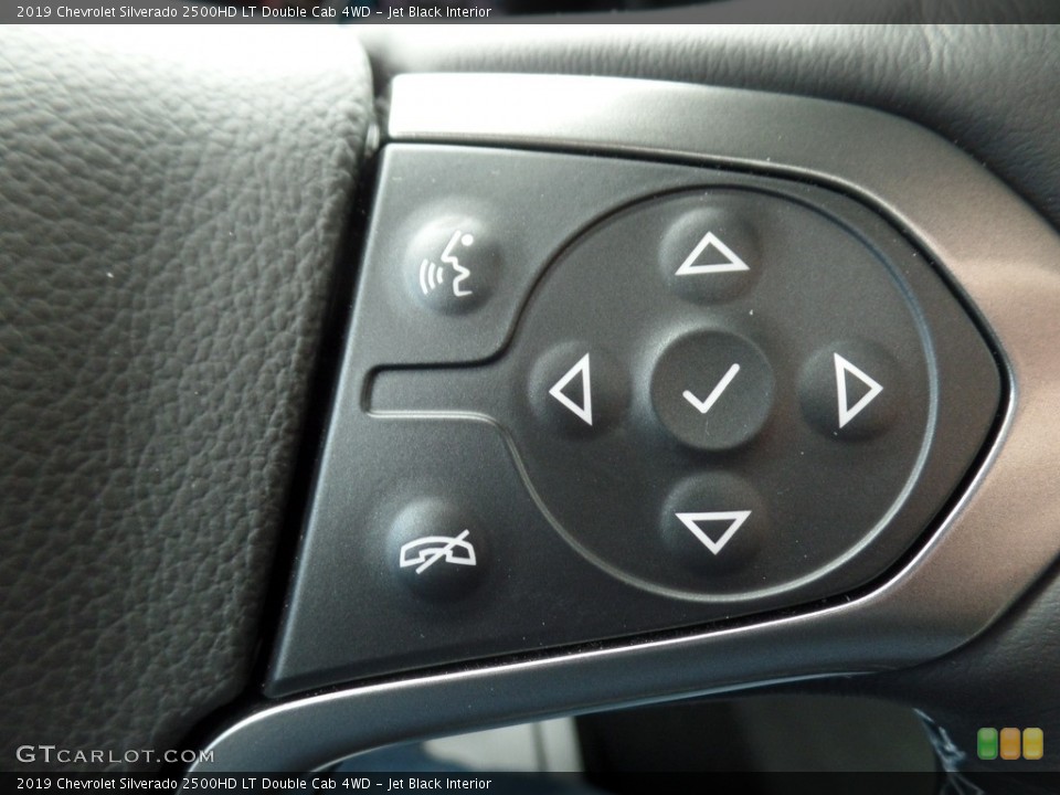 Jet Black Interior Steering Wheel for the 2019 Chevrolet Silverado 2500HD LT Double Cab 4WD #130593516