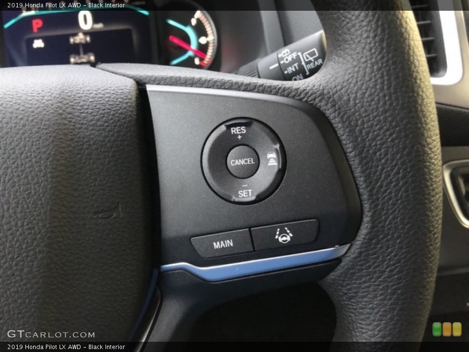 Black Interior Steering Wheel for the 2019 Honda Pilot LX AWD #130600983