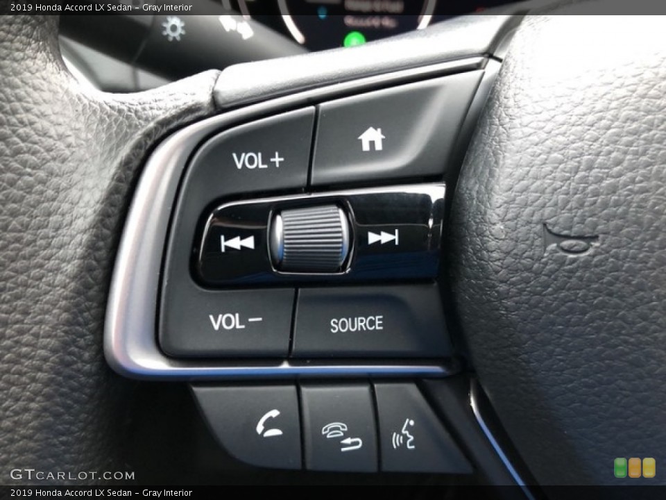 Gray Interior Steering Wheel for the 2019 Honda Accord LX Sedan #130602360