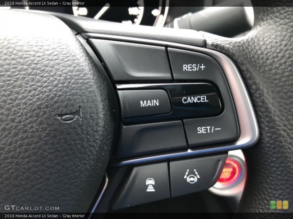 Gray Interior Steering Wheel for the 2019 Honda Accord LX Sedan #130602381